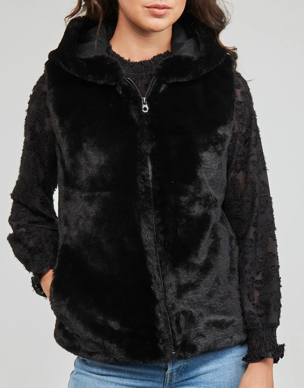 ONLNEWMALOU FAUX FUR WAISTCOAT CC OTW