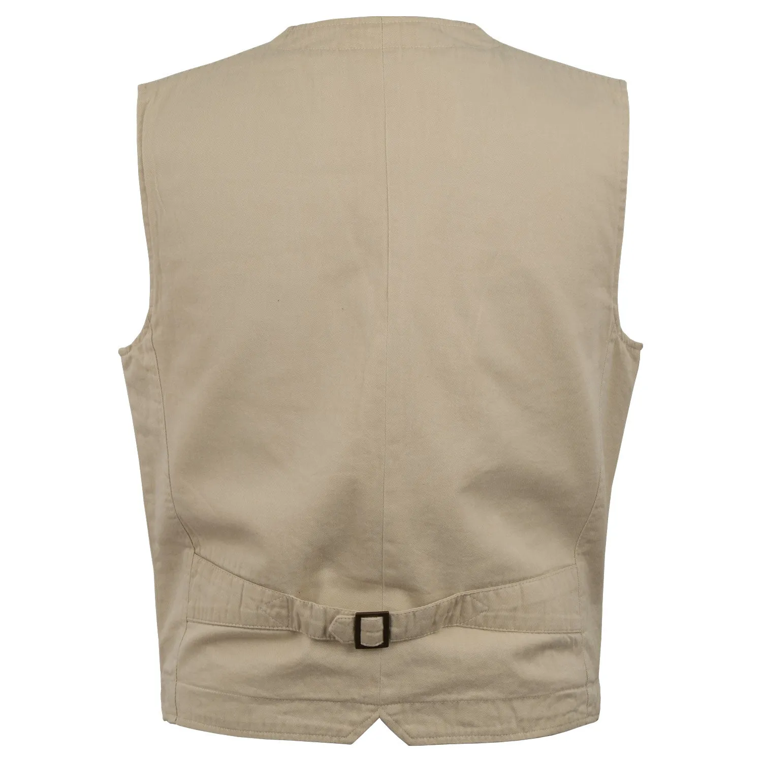 Oscar - Mens Stone Cotton Waistcoat