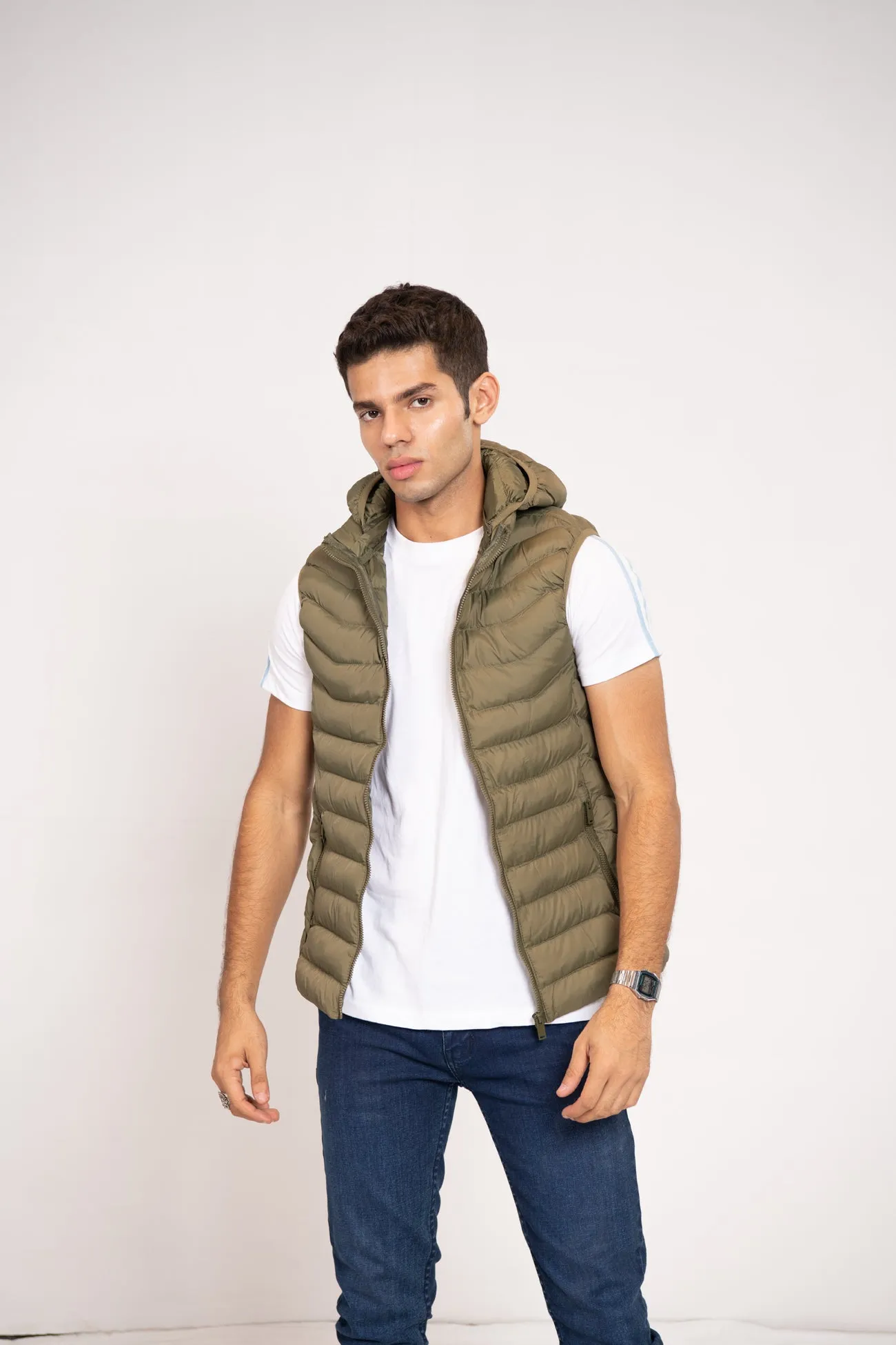 Padded Hooded Vest