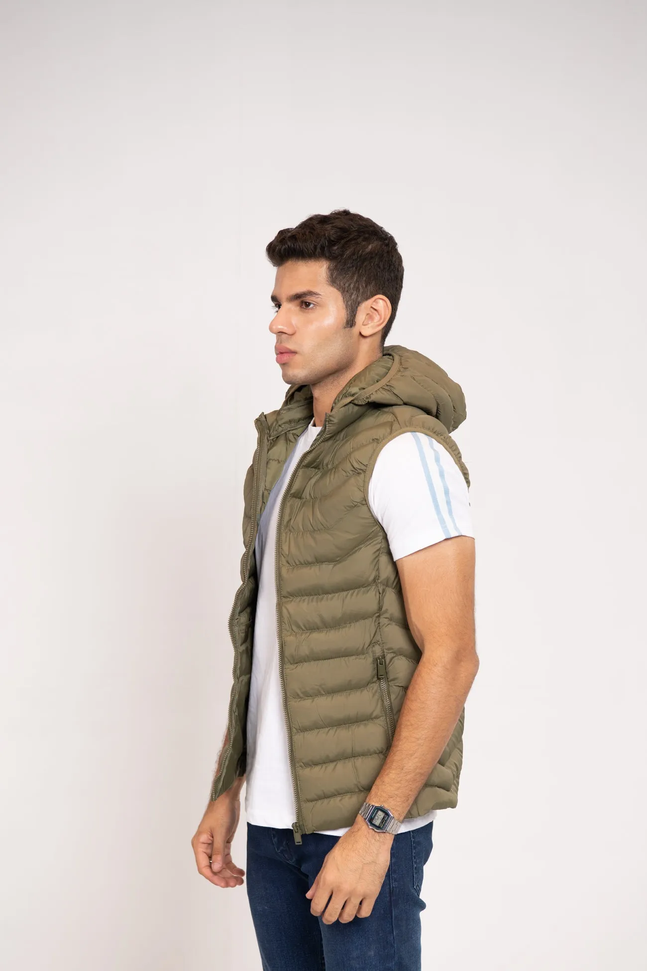 Padded Hooded Vest