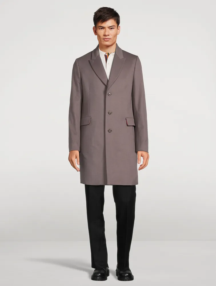 PAUL SMITH Wool And Cashmere Overcoat