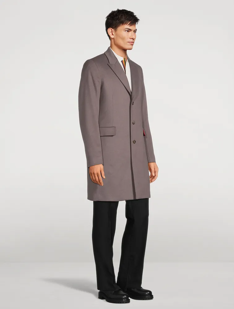 PAUL SMITH Wool And Cashmere Overcoat