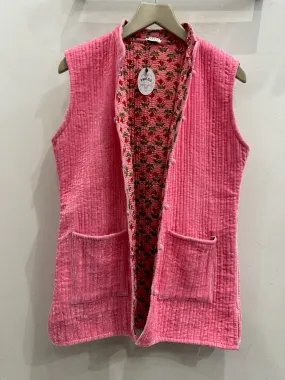 Pink Velvet Kelly Gilet - Shop Now