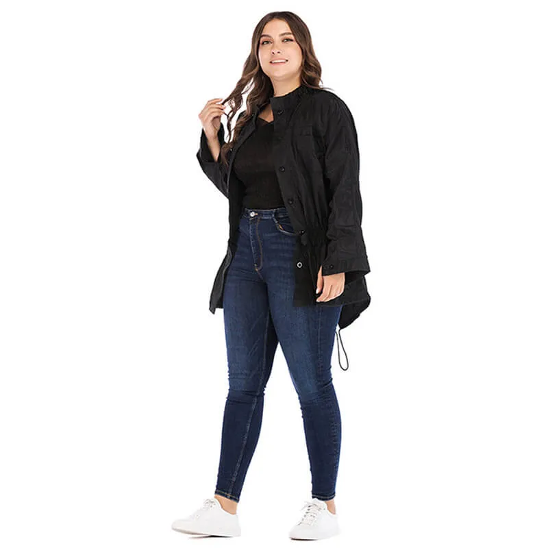 Plus Size Black Coat | Chic Lover - Plus Size Clothing