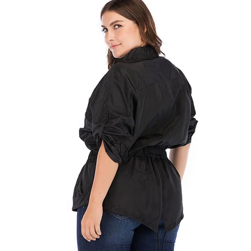 Plus Size Black Coat | Chic Lover - Plus Size Clothing