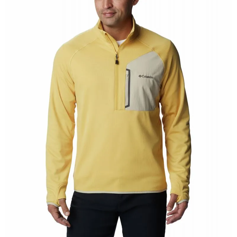 Polar de media cremallera para hombre Columbia Triple Canyon Half Zip (Golden Nugget)