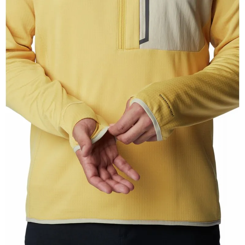 Polar de media cremallera para hombre Columbia Triple Canyon Half Zip (Golden Nugget)