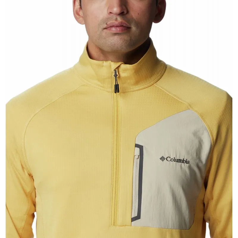 Polar de media cremallera para hombre Columbia Triple Canyon Half Zip (Golden Nugget)