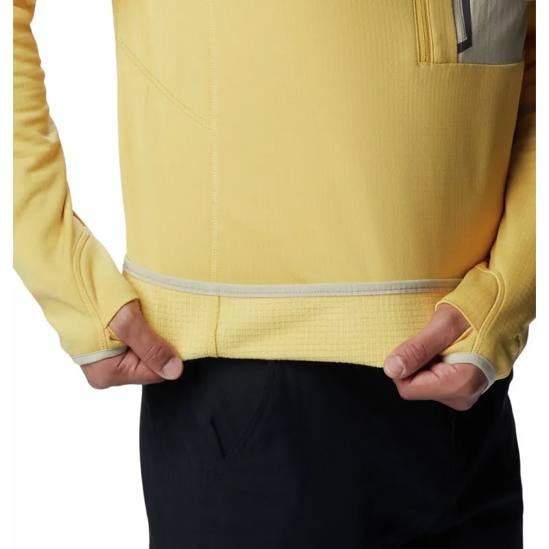 Polar de media cremallera para hombre Columbia Triple Canyon Half Zip (Golden Nugget)