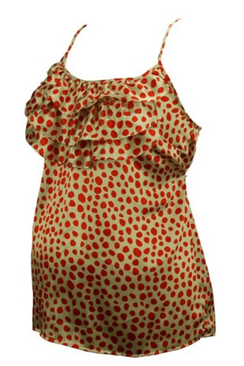 Polk-a-dot Motherhood Maternity Camisole (Gently Used - Size Small)