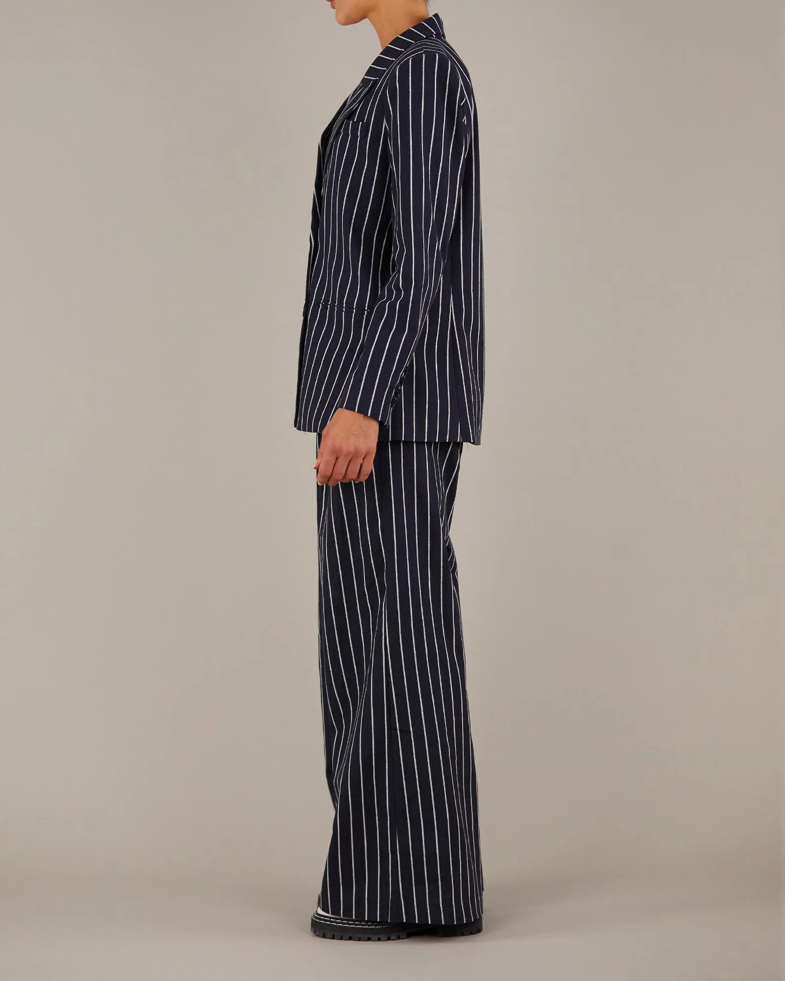 Polo Linen Pinstripe Blazer - Shop Now