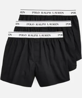 Polo Ralph Lauren Three-Pack Cotton-Poplin Boxers