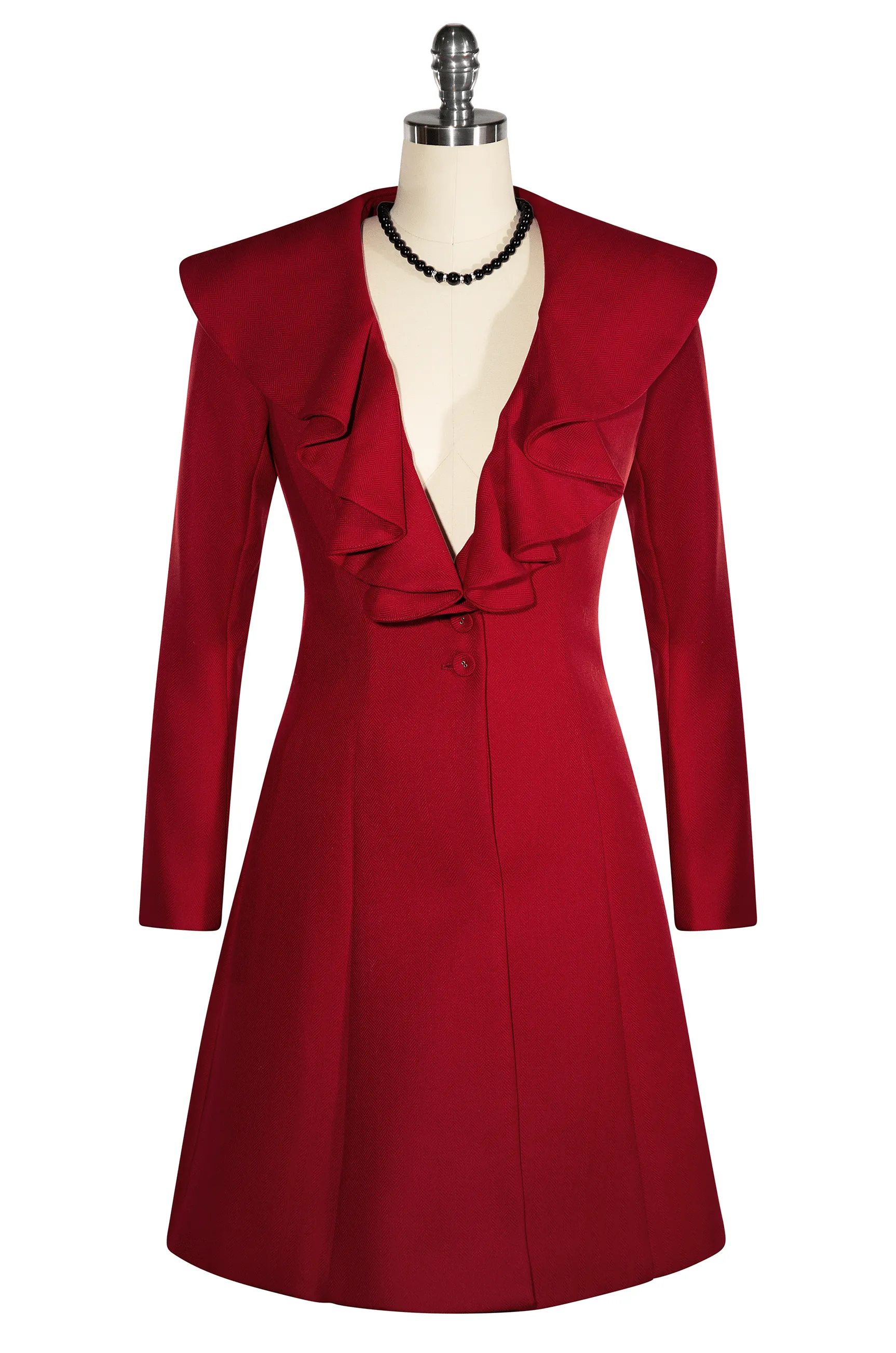 Poodle coat in Burgundy/Red - Buy now