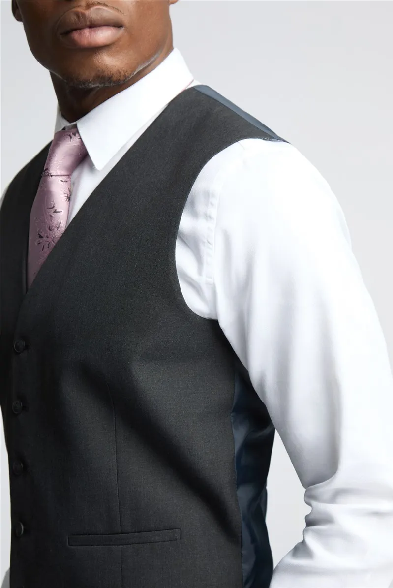 Regular Fit Charcoal Waistcoat