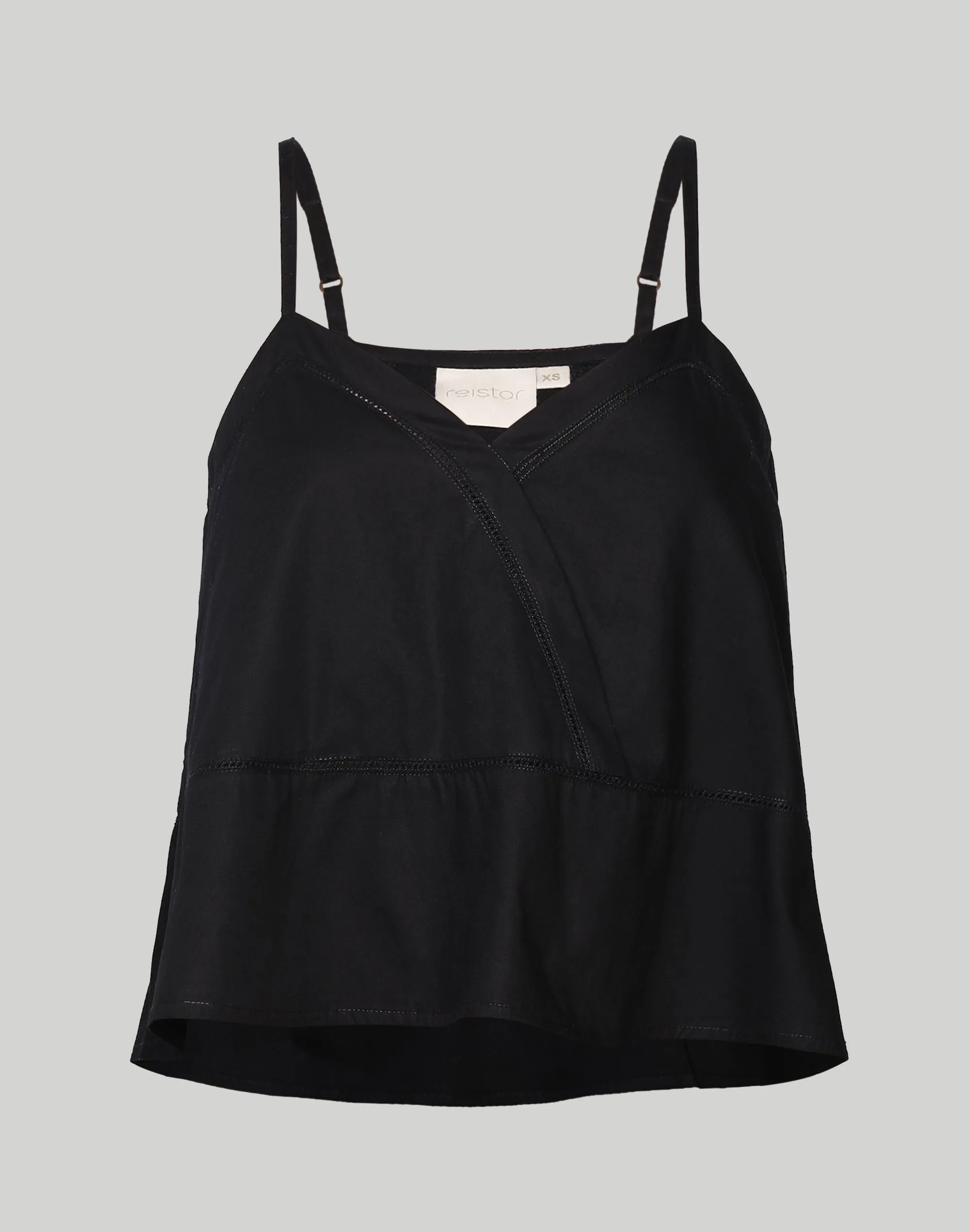 Reistor V-neck Lace Camisole in Black