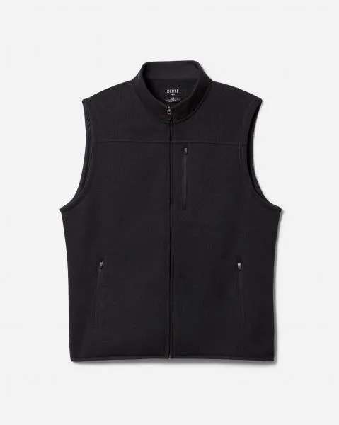 Rhone black fleece vest