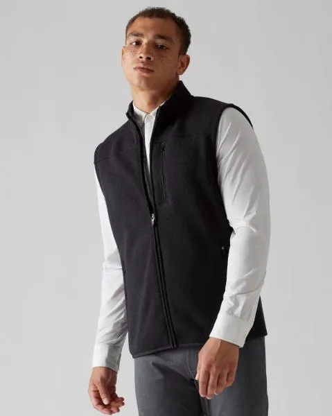 Rhone black fleece vest