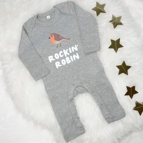 Rockin Robin Christmas Rompersuit