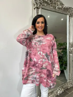 Rose Floral Pocket Tunic Frankie