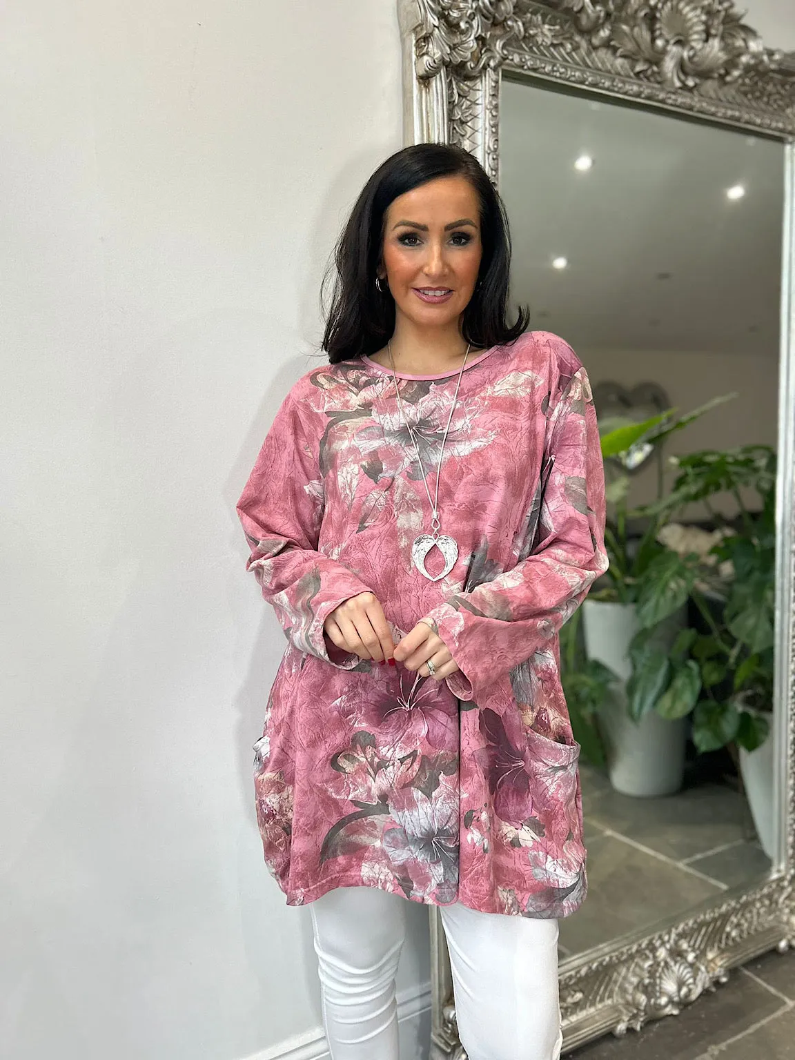 Rose Floral Pocket Tunic Frankie