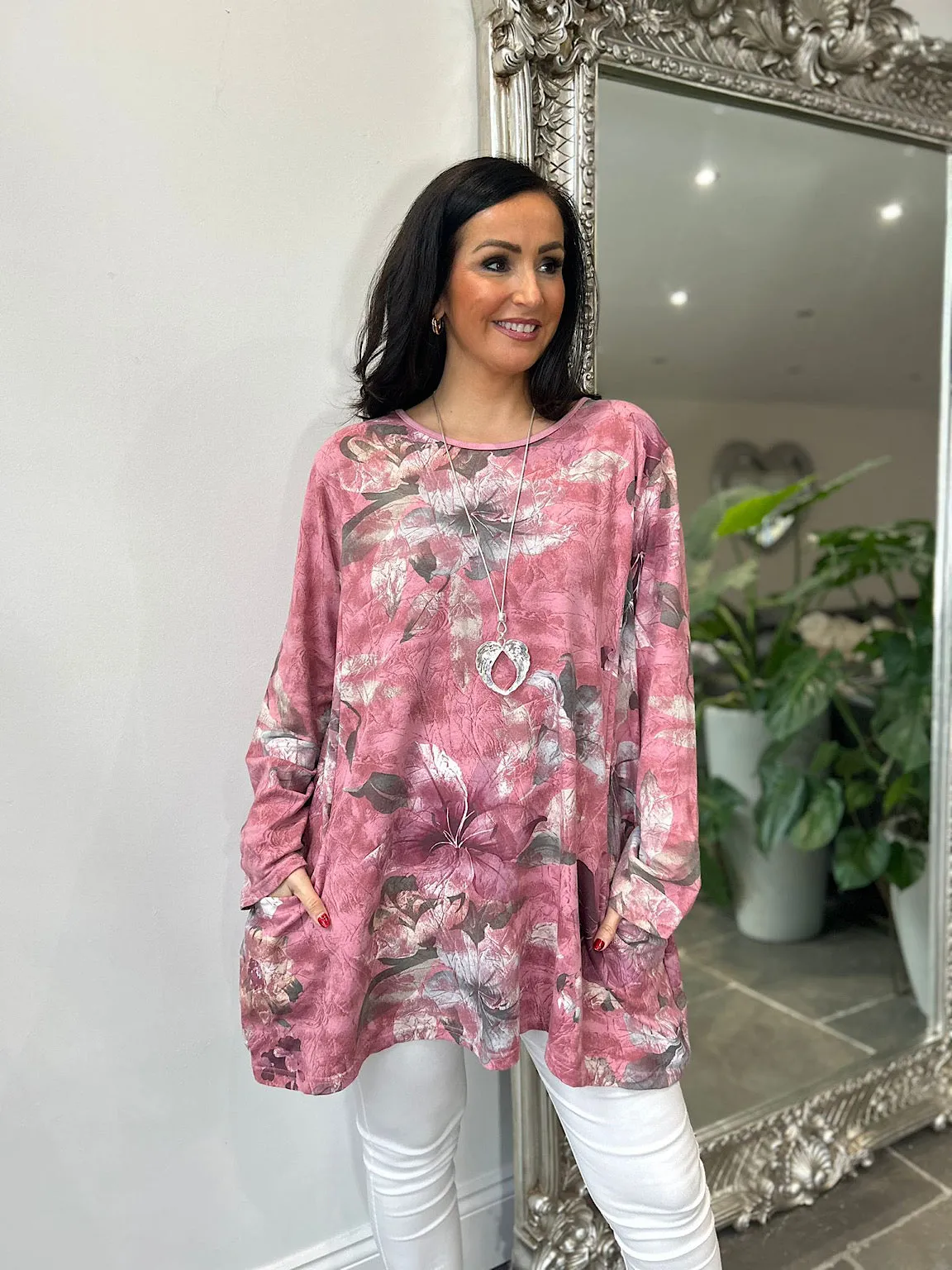 Rose Floral Pocket Tunic Frankie