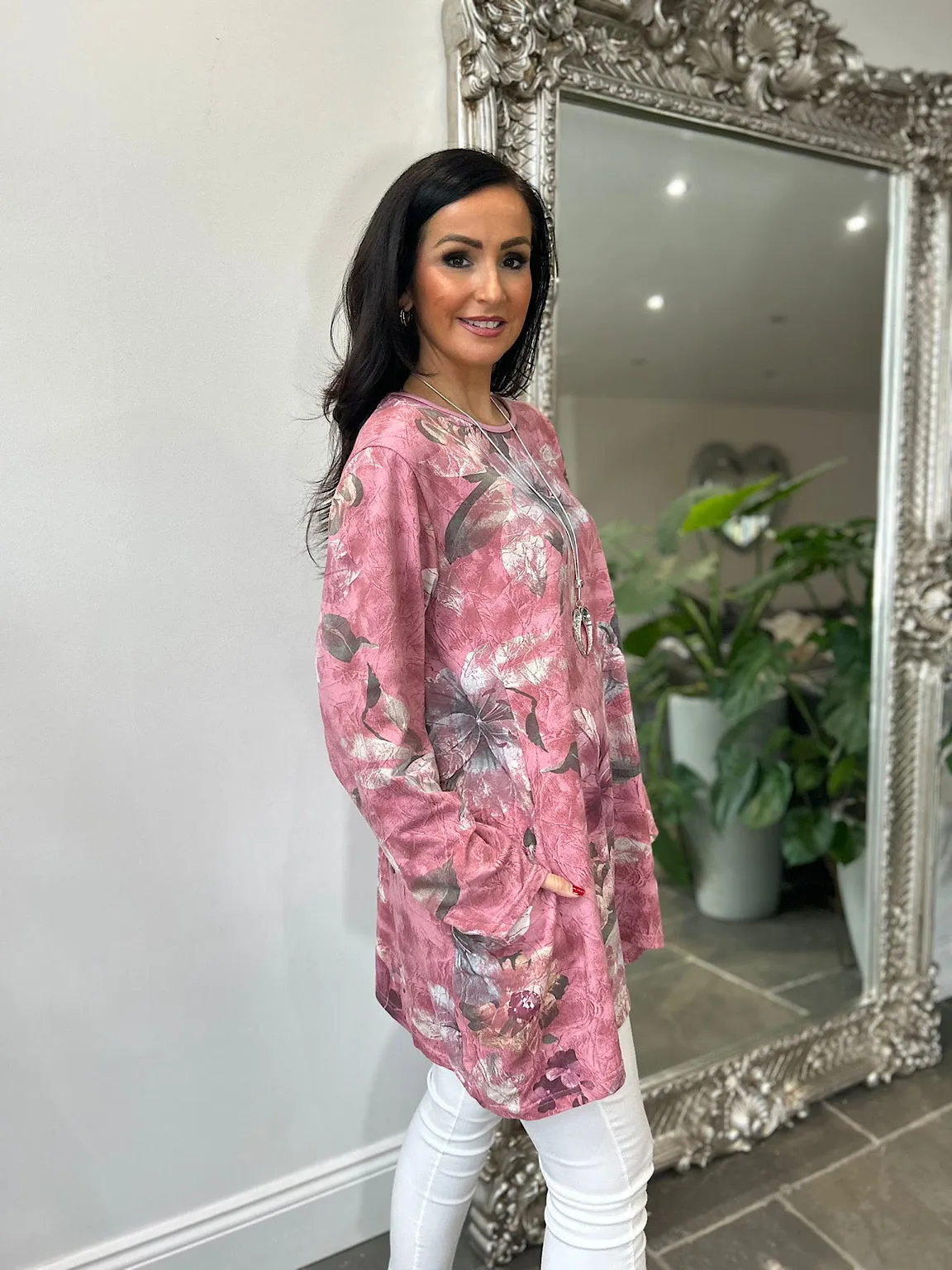 Rose Floral Pocket Tunic Frankie