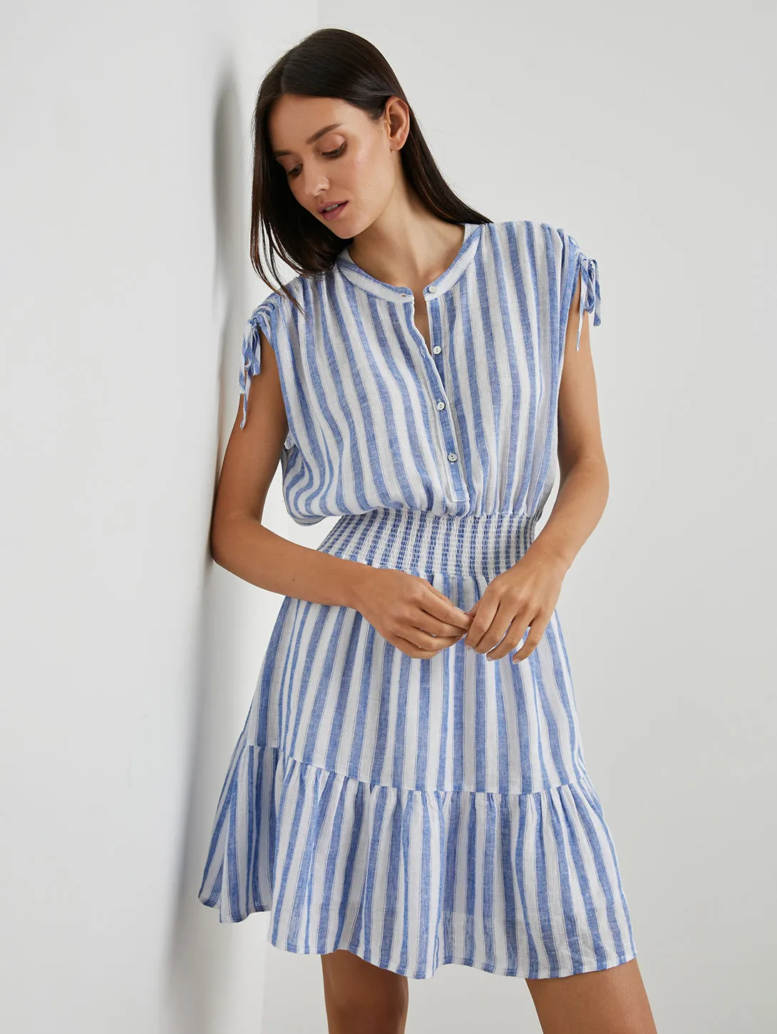 Samina Stripe Mini Dress -  Casablanca