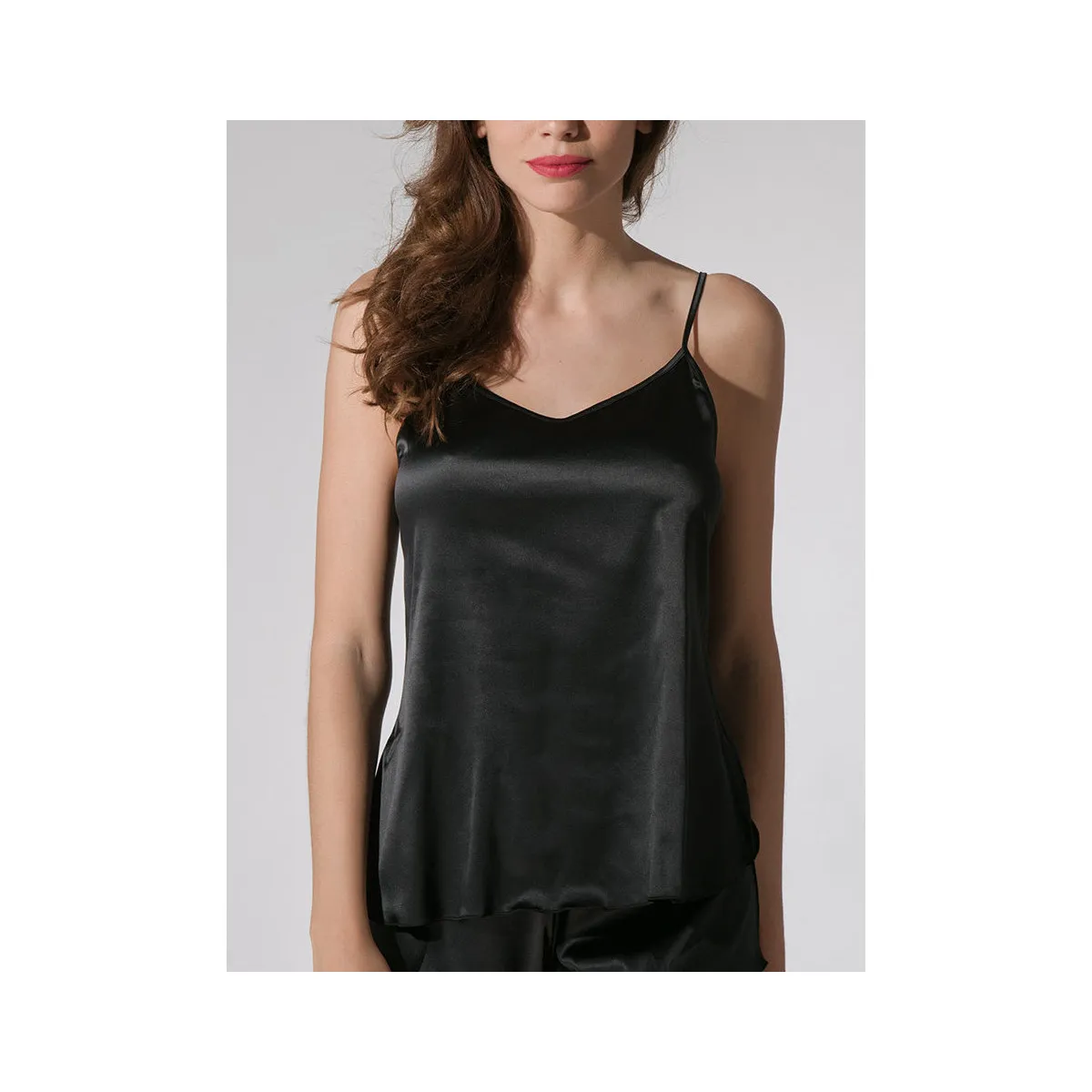 Satin Camisole Prestige negro  Splendida