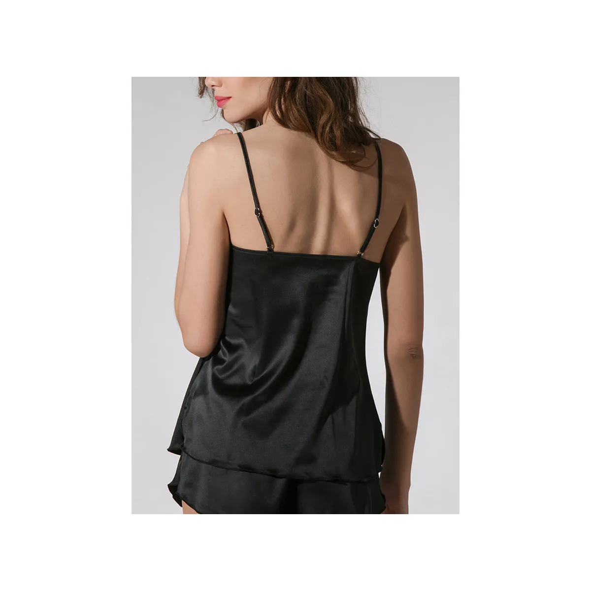 Satin Camisole Prestige negro  Splendida