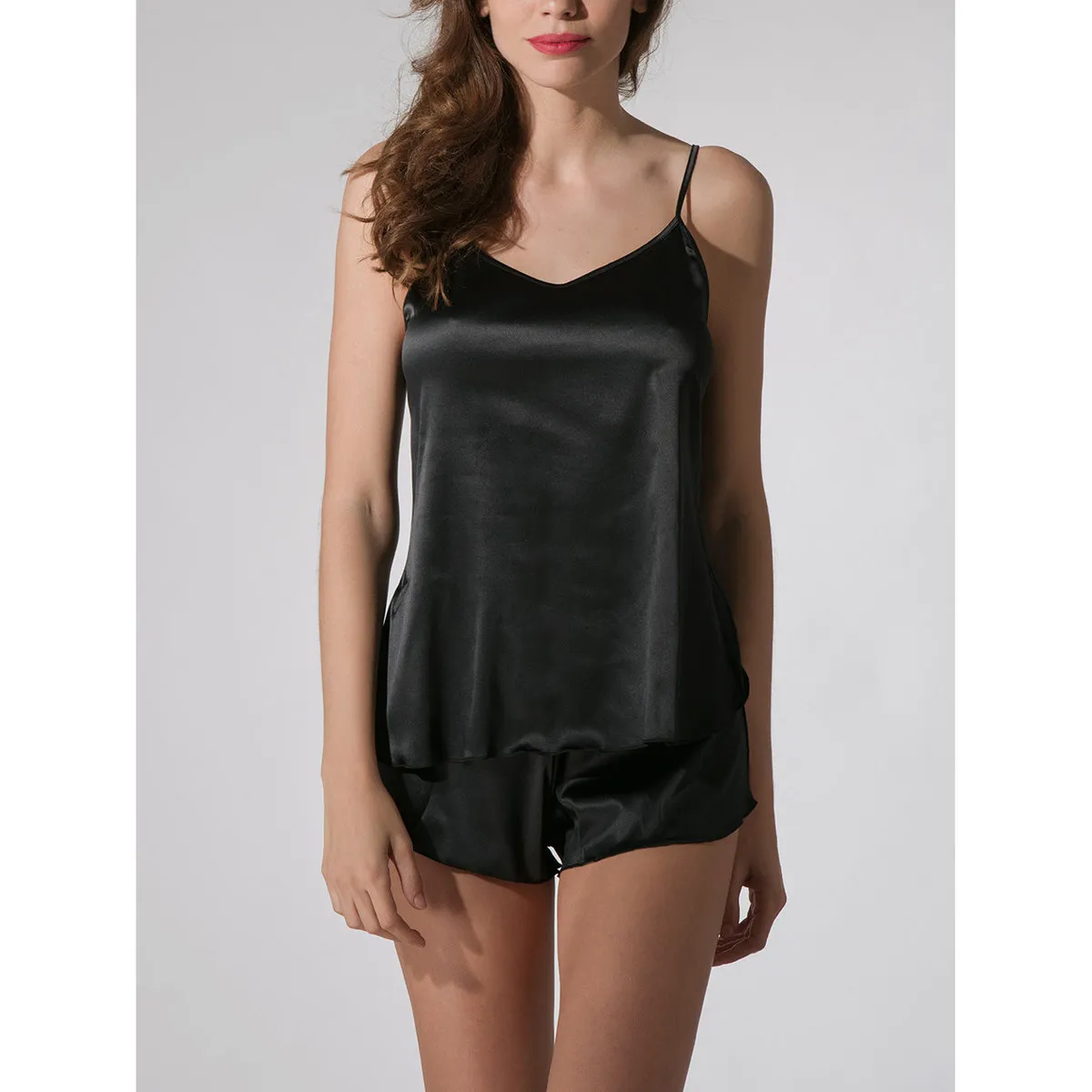 Satin Camisole Prestige negro  Splendida