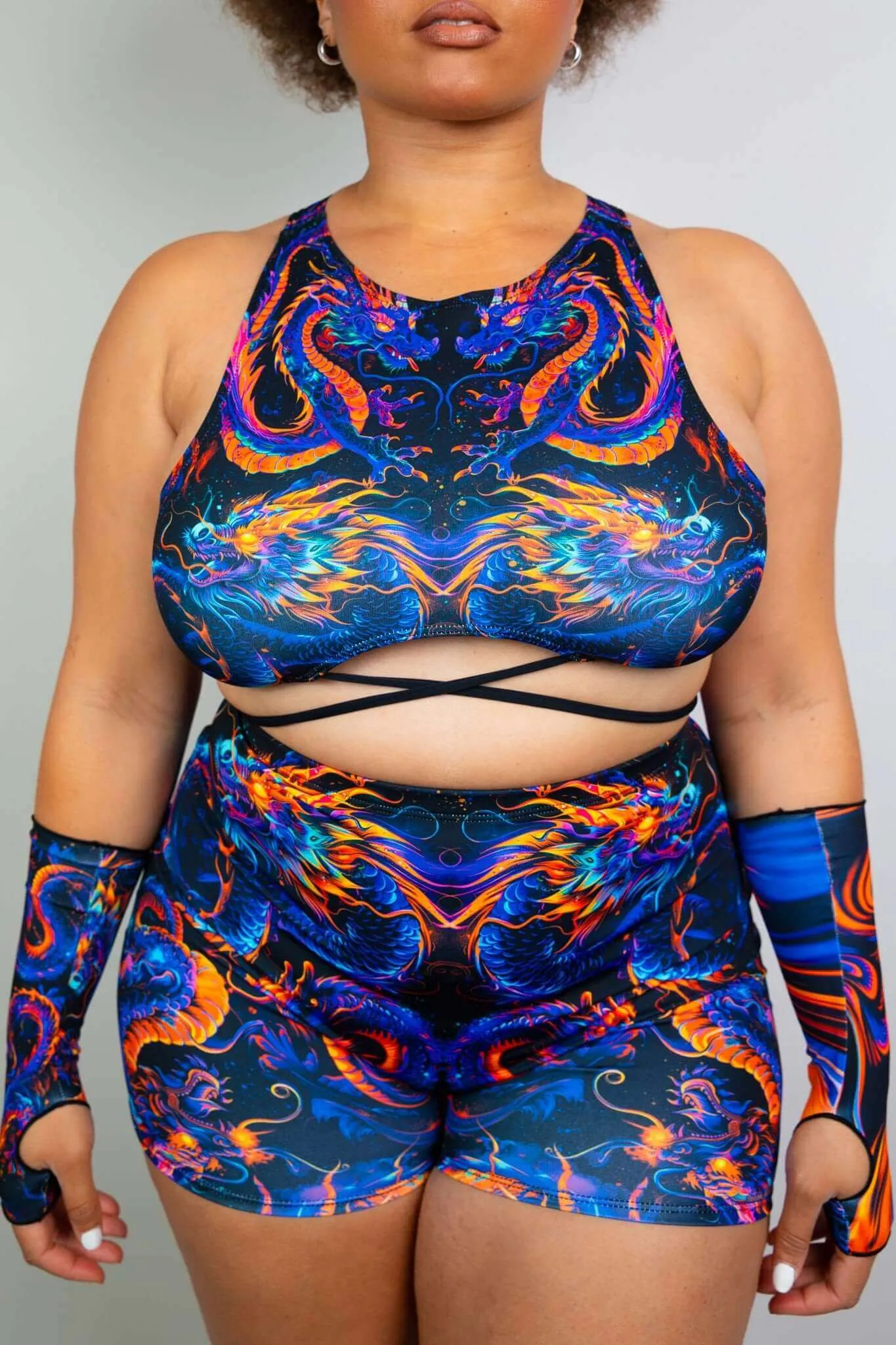 ShadowFlame Teaser Top with Straps