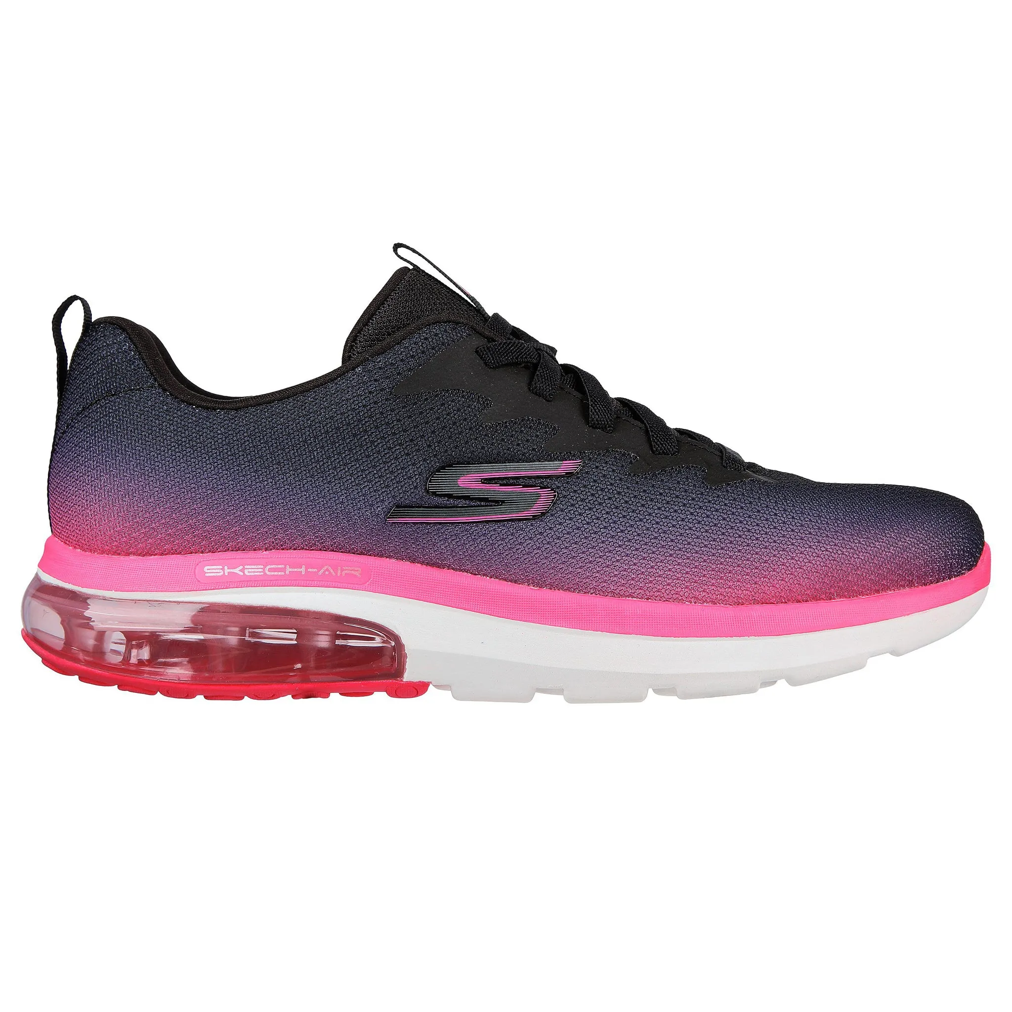 Skechers Women's 124348 GOwalk Air 2.0 Quick Breeze Black/Hot Pink Athletic Shoes