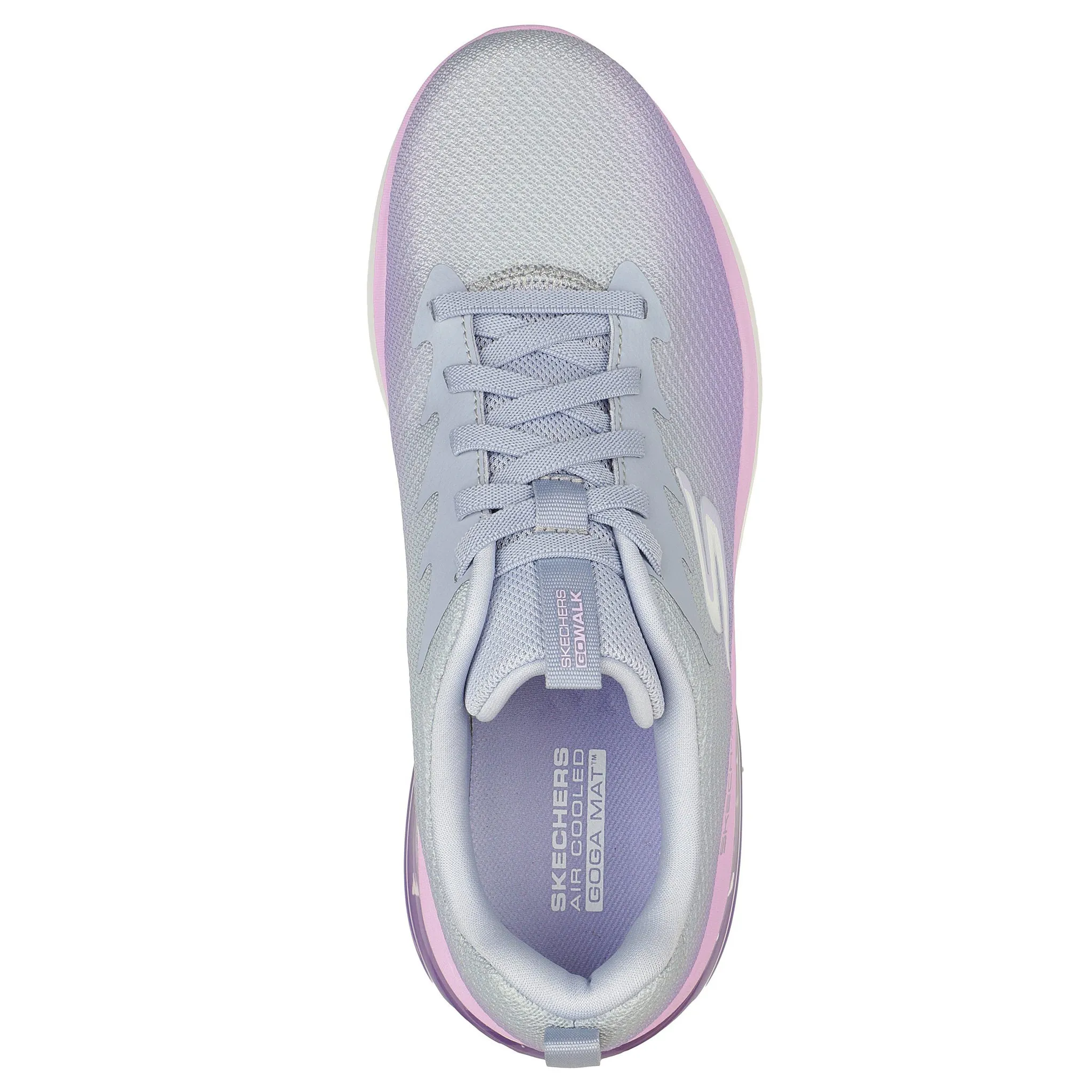 Skechers Women's 124348 GOwalk Air 2.0 Quick Breeze Gray/Lavender Athletic Shoes