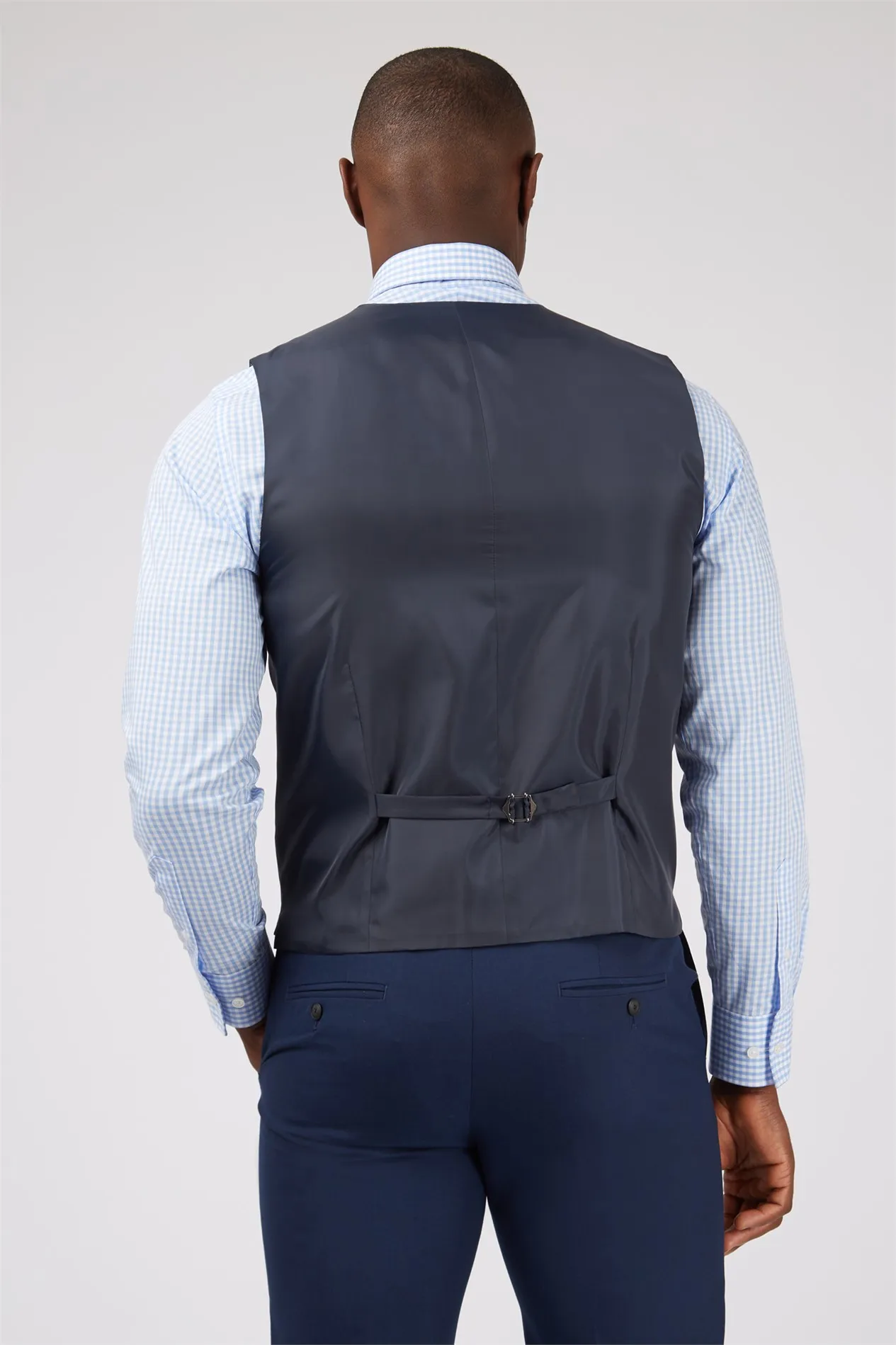 Slim Fit Blue Waistcoat