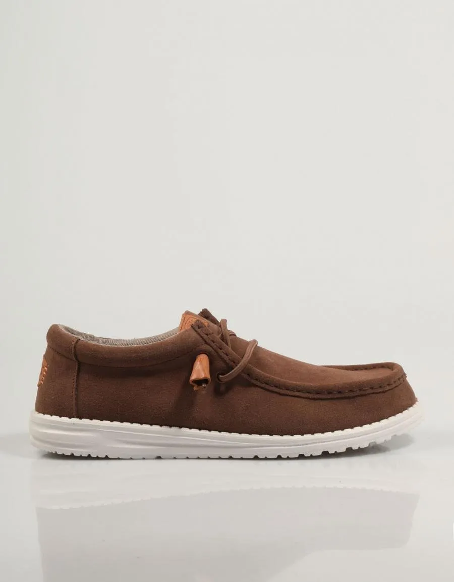  sports shoes DUDE Wally Craft Suede en Tan 83841