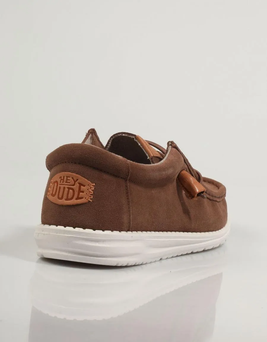  sports shoes DUDE Wally Craft Suede en Tan 83841