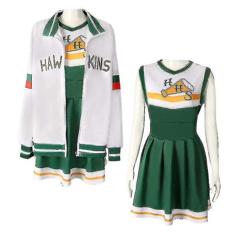 Strange Story 4 Cos Stranger Things S4 Cheerleading Uniform Dress Halloween Cos Clothing-c