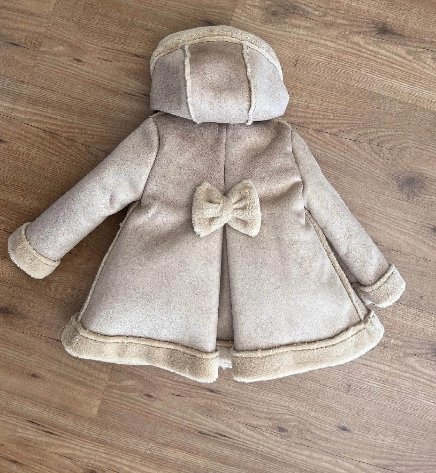 Suede coat for girl Fox Collection by Lolittos