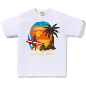 SUNSET BEACH APE HEAD TEE MENS