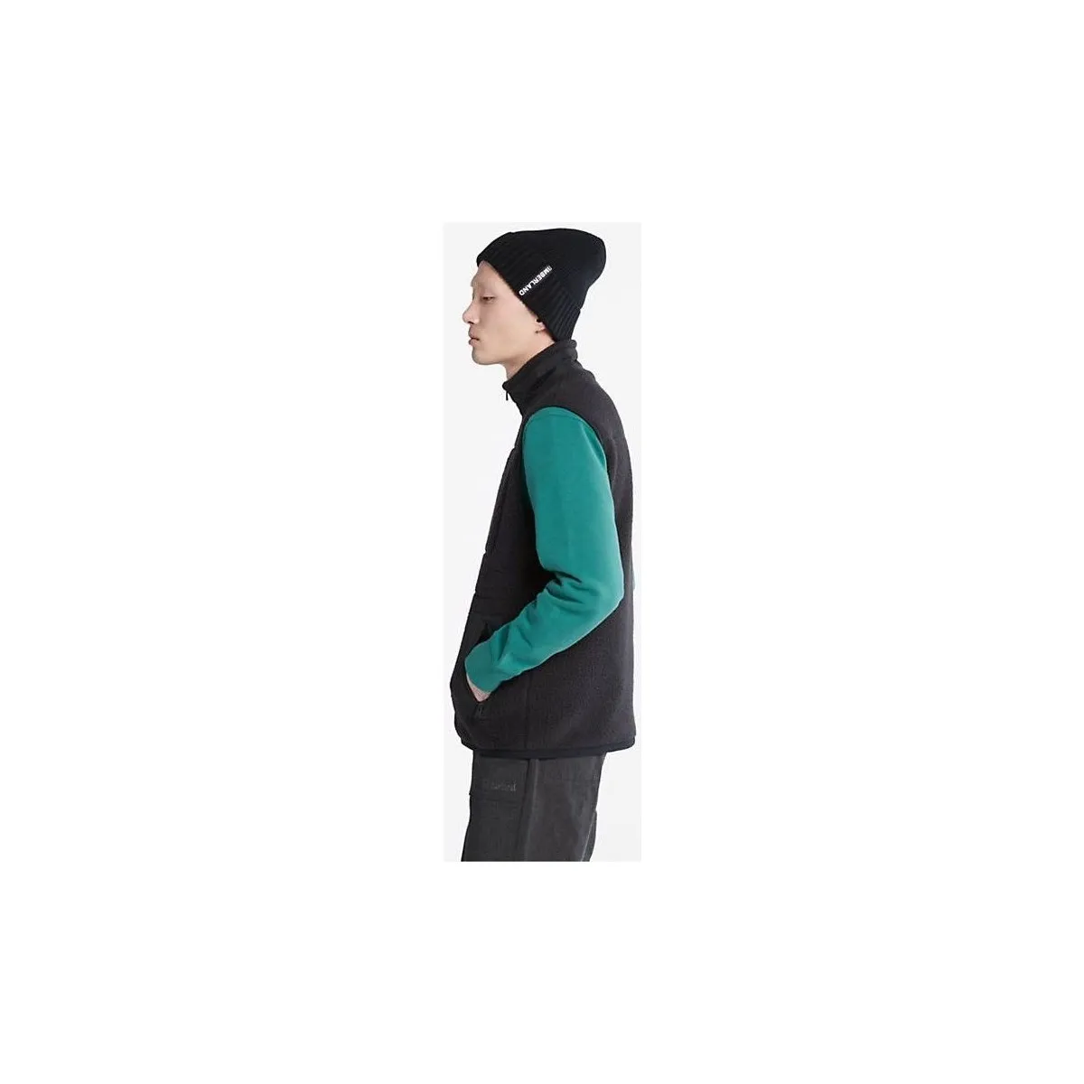 TB0A24DA0011 - SHERPA FLEECE VEST-BLACK