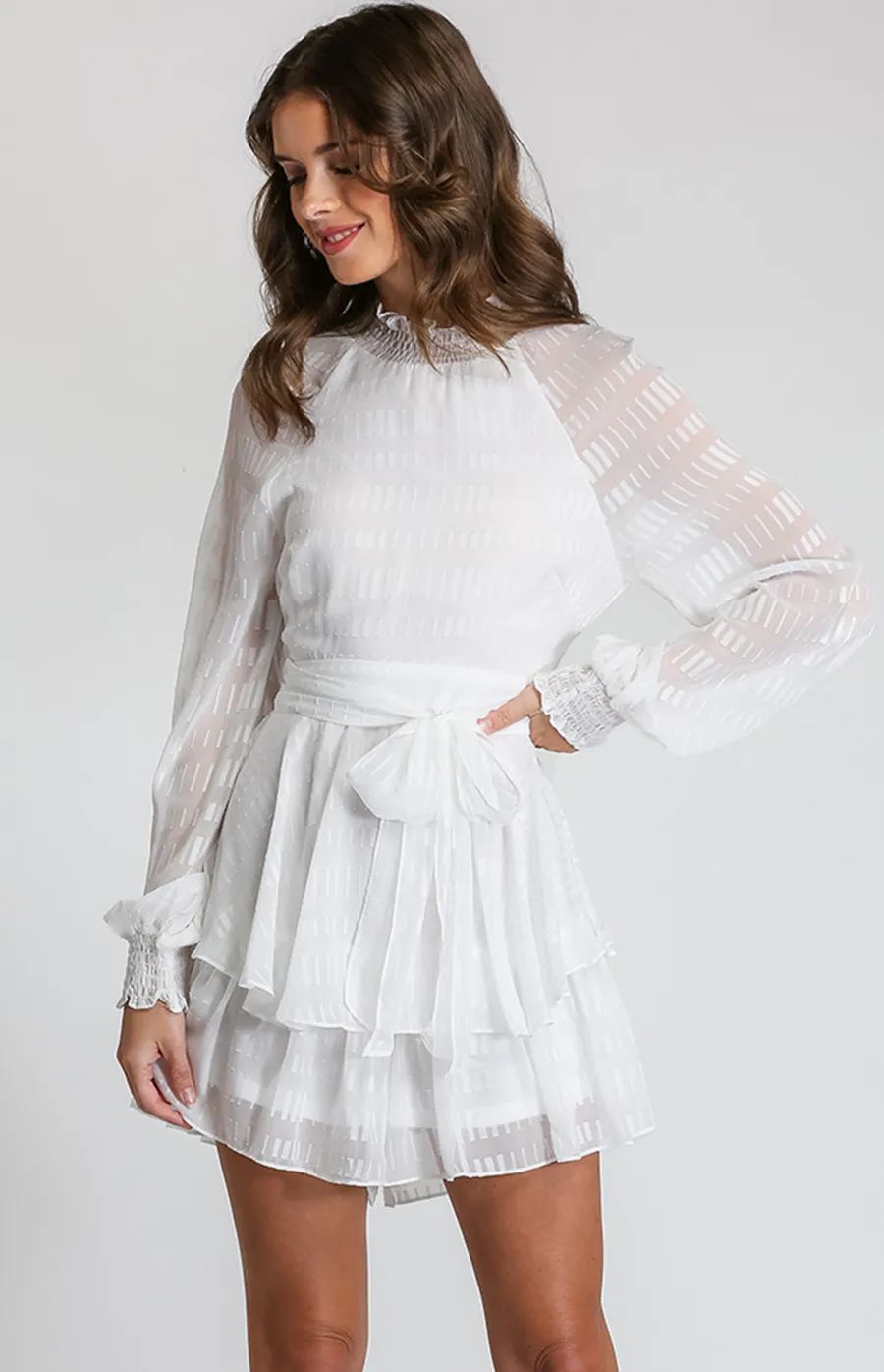 Textured Playsuit with Ruffle Detail (SJP428A) 