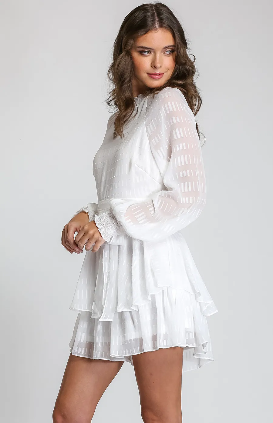 Textured Playsuit with Ruffle Detail (SJP428A) 