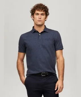 Tommy Hilfiger Men's Regular Fit Monotype Mouline Polo