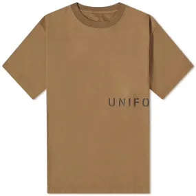 Uniform Experiment Authentic Logo T-ShirtBeige