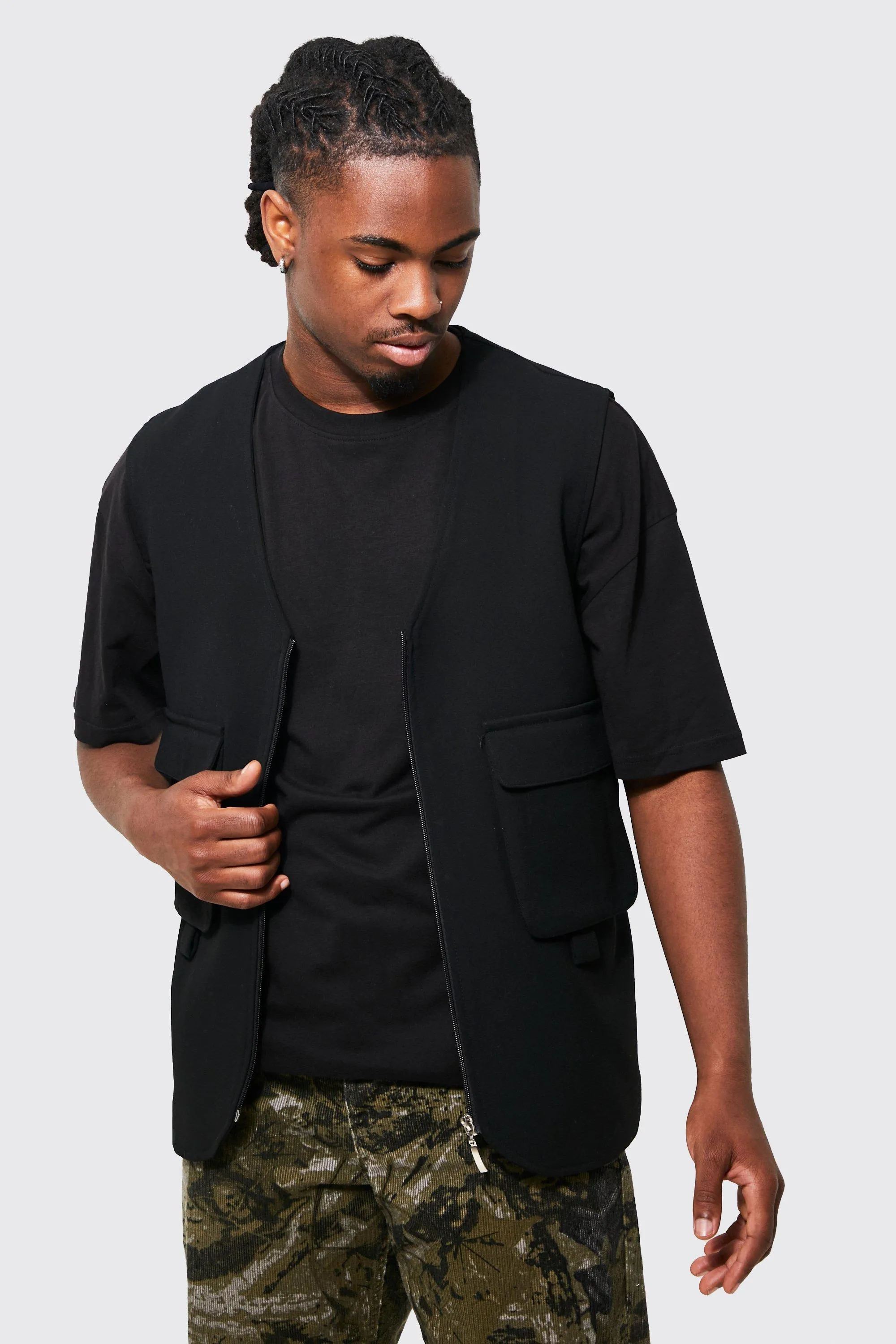 Utility Waistcoat | boohooMAN UK