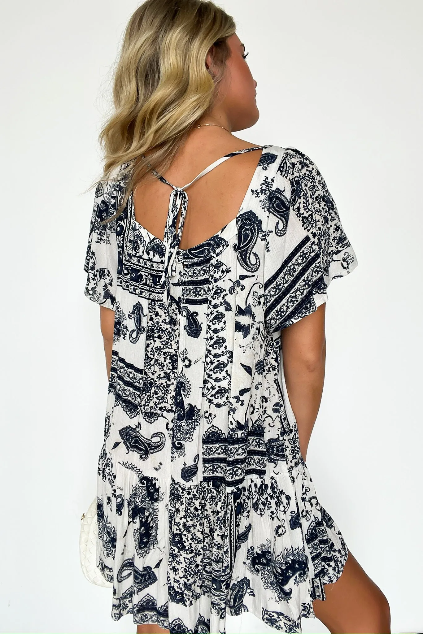 Valla Bandana Print Flowy Tunic Dress