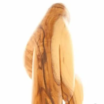 Virgin Mary (Abstract), 8.3 Olive Wood Carving Statue from Bethlehem