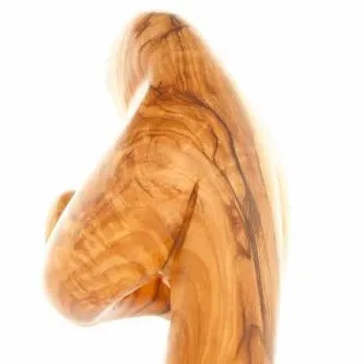 Virgin Mary (Abstract), 8.3 Olive Wood Carving Statue from Bethlehem