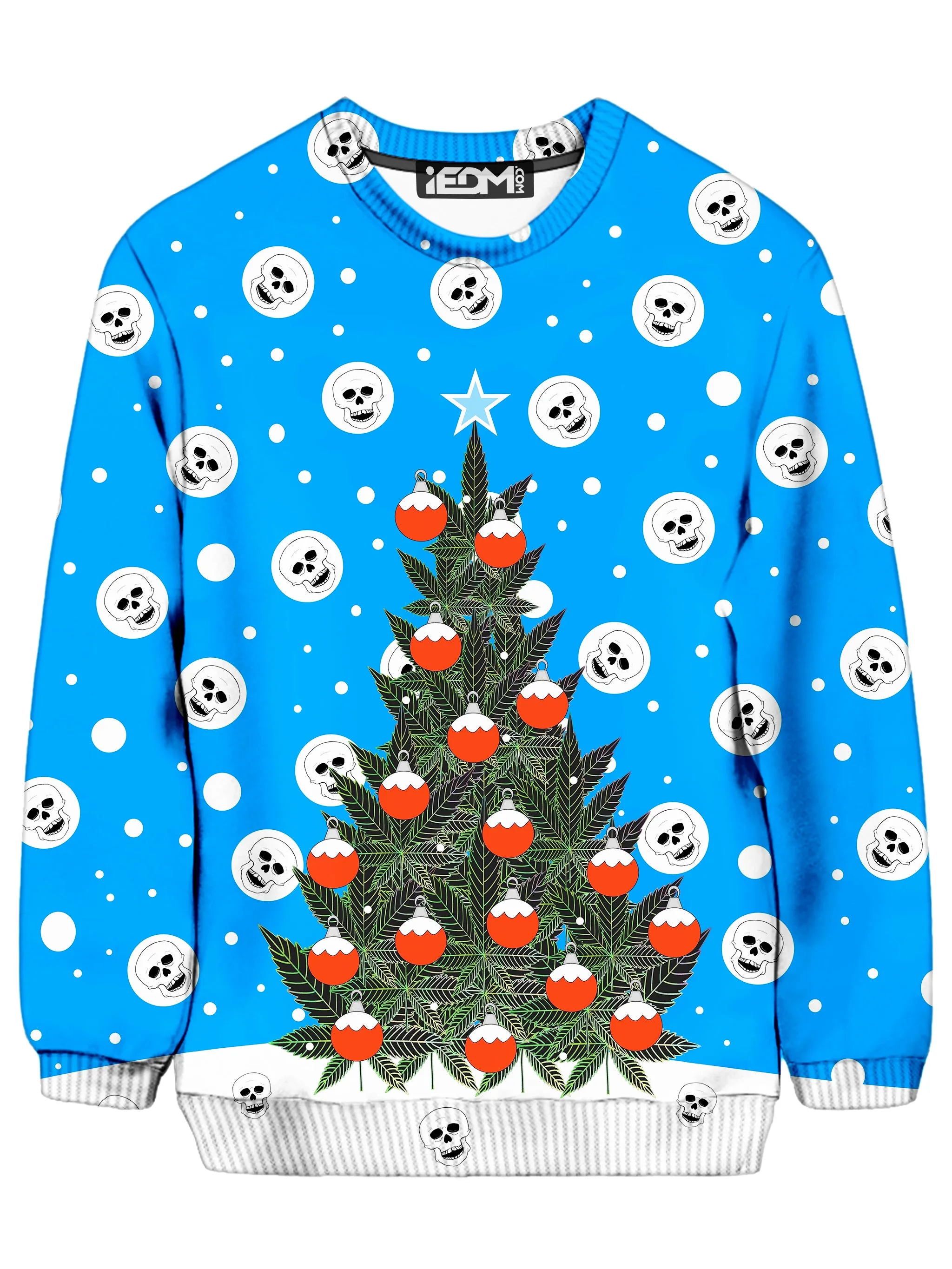 Weed Christmas Tree Ugly Sweatshirt