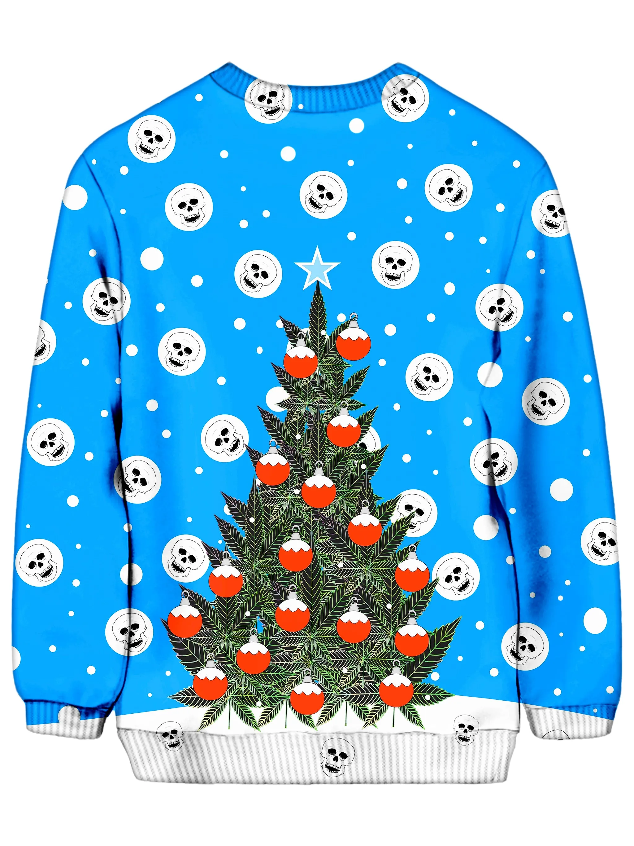 Weed Christmas Tree Ugly Sweatshirt